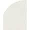 Ekena Millwork Quarter Round Top Right Non-Functional, PVC Gable Vent w/ 1" x 4" Flat Trim Frame, 06"W x 22"H GVPQR06X2201DUN - alternate 4
